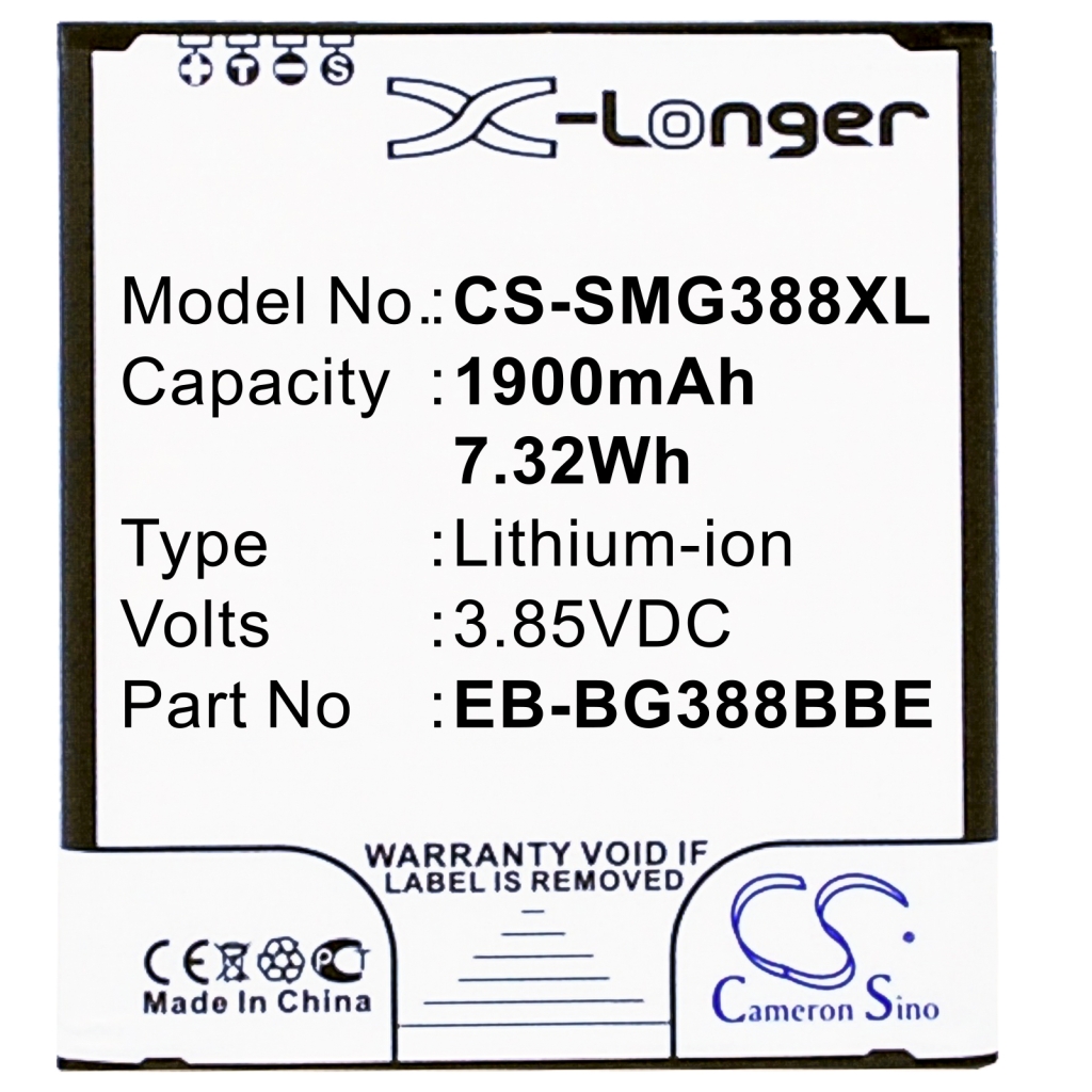 Batería del teléfono móvil Samsung CS-SMG388XL