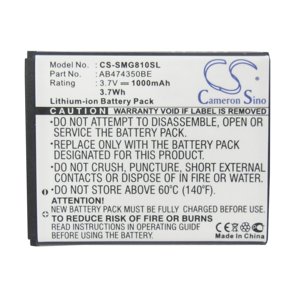 Batería del teléfono móvil Samsung GT-C3610c