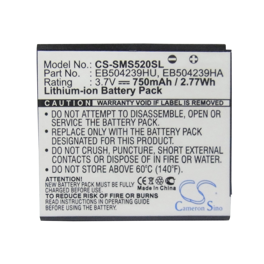 Batería del teléfono móvil Samsung GT-S5200C