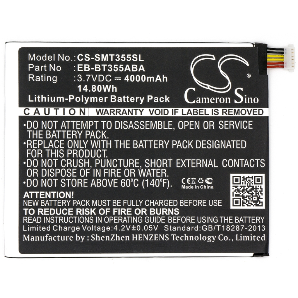 Batería de la tableta Samsung CS-SMT355SL