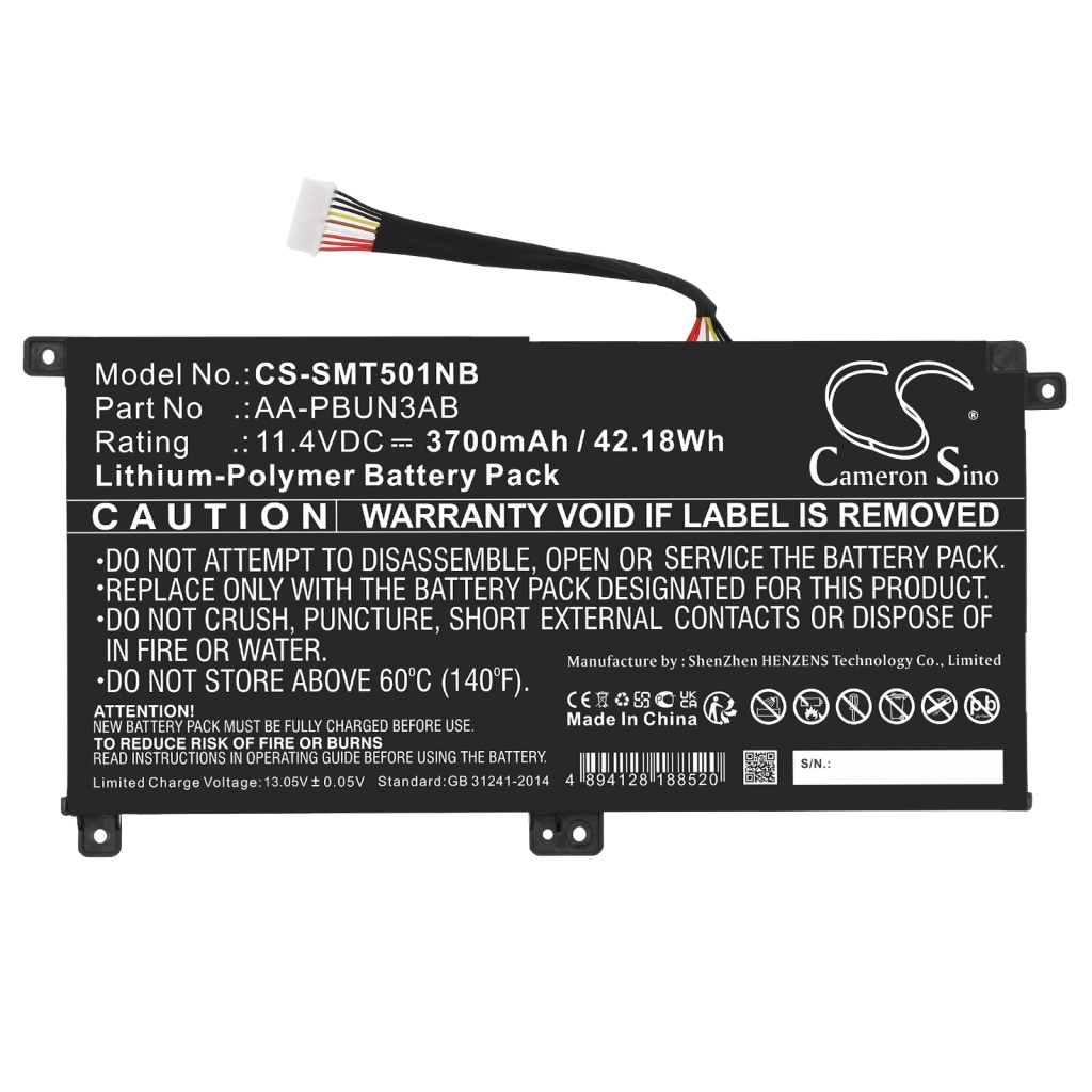 Batería para portátil Samsung CS-SMT501NB