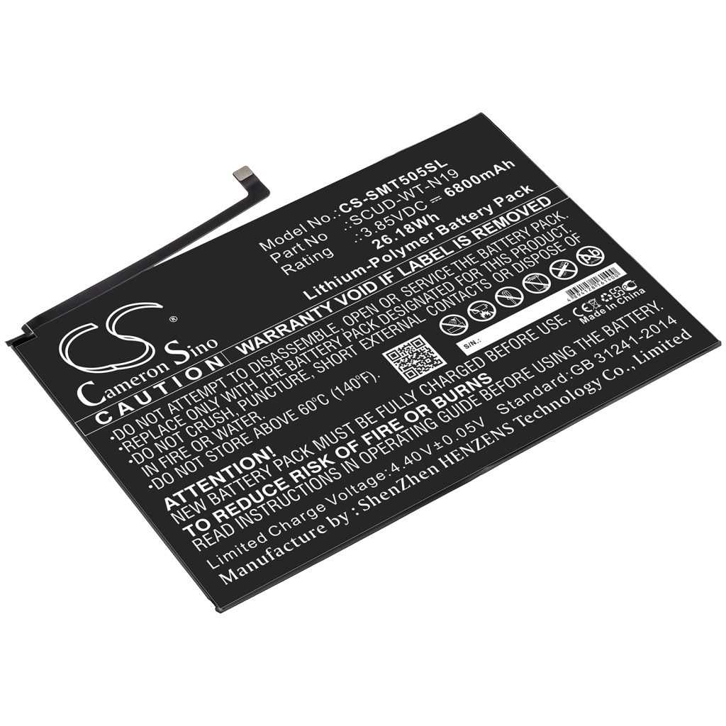 Batería de la tableta Samsung CS-SMT505SL