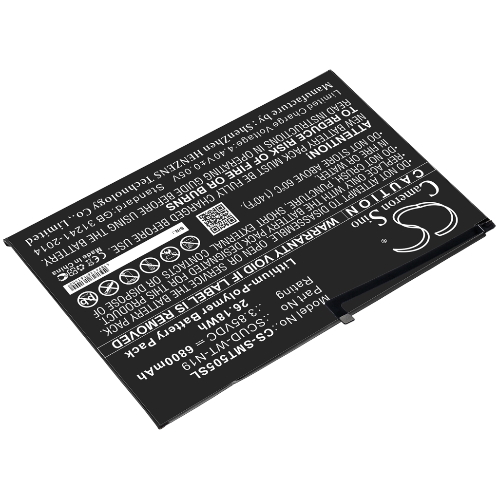 Batería de la tableta Samsung CS-SMT505SL
