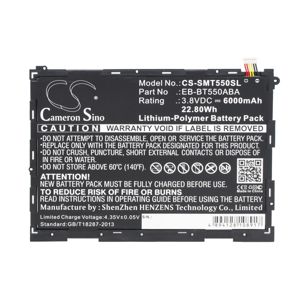 Batería de la tableta Samsung CS-SMT550SL