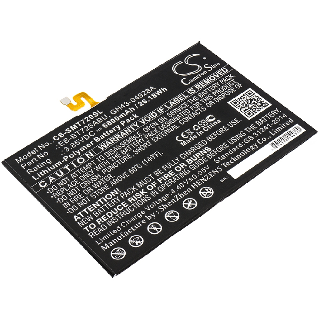 Batería de la tableta Samsung CS-SMT720SL