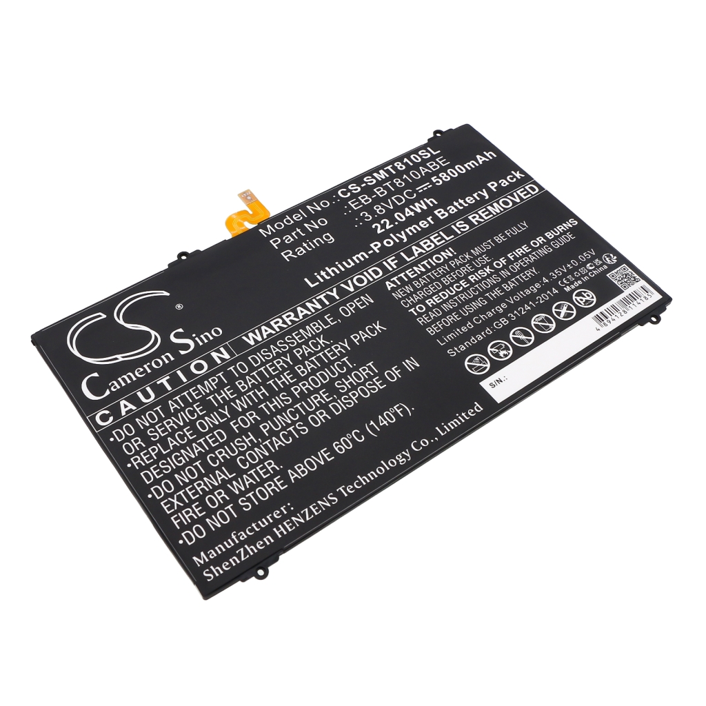 Batería de la tableta Samsung CS-SMT810SL