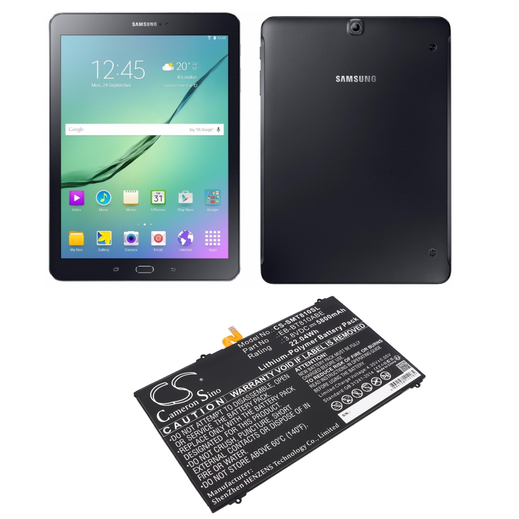 Batería de la tableta Samsung CS-SMT810SL