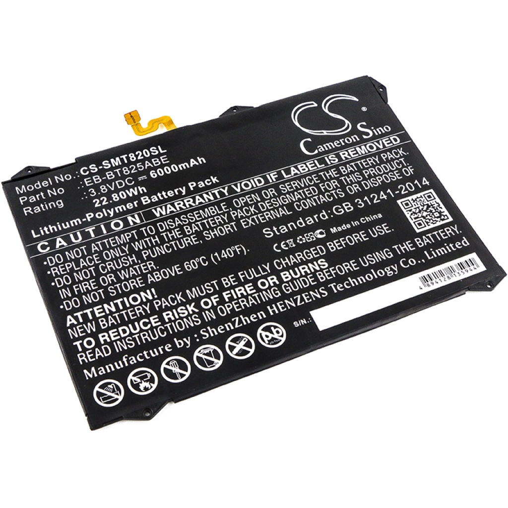 Batería de la tableta Samsung CS-SMT820SL