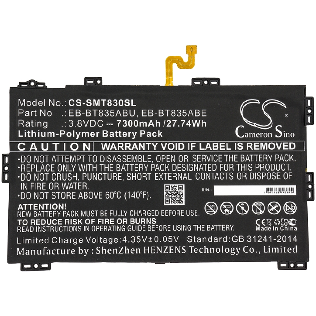 Batería de la tableta Samsung CS-SMT830SL