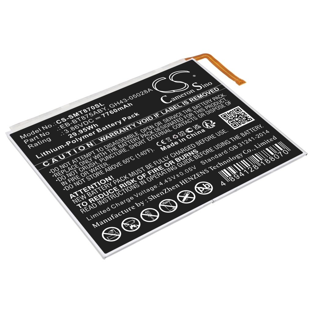 Batería de la tableta Samsung CS-SMT870SL