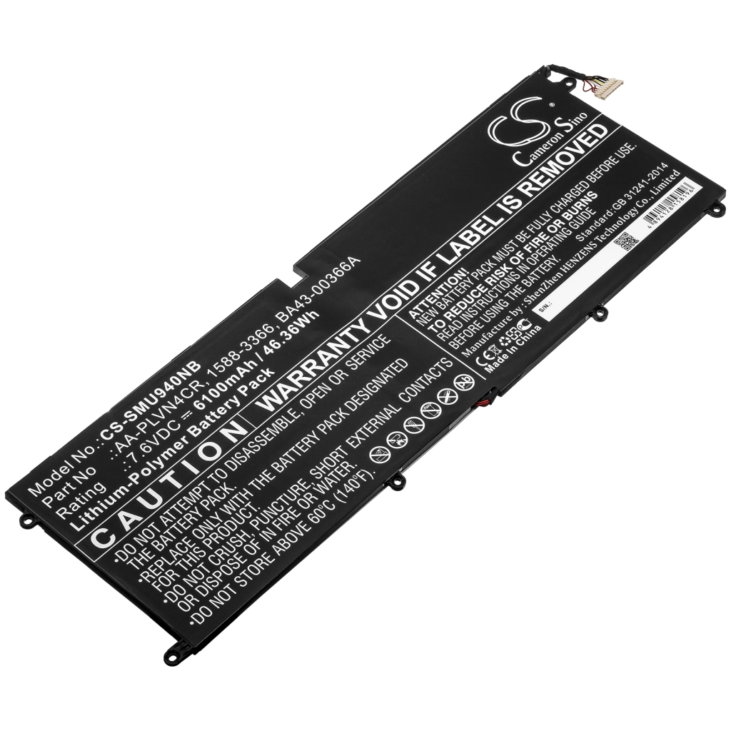 Batería para portátil Samsung CS-SMU940NB