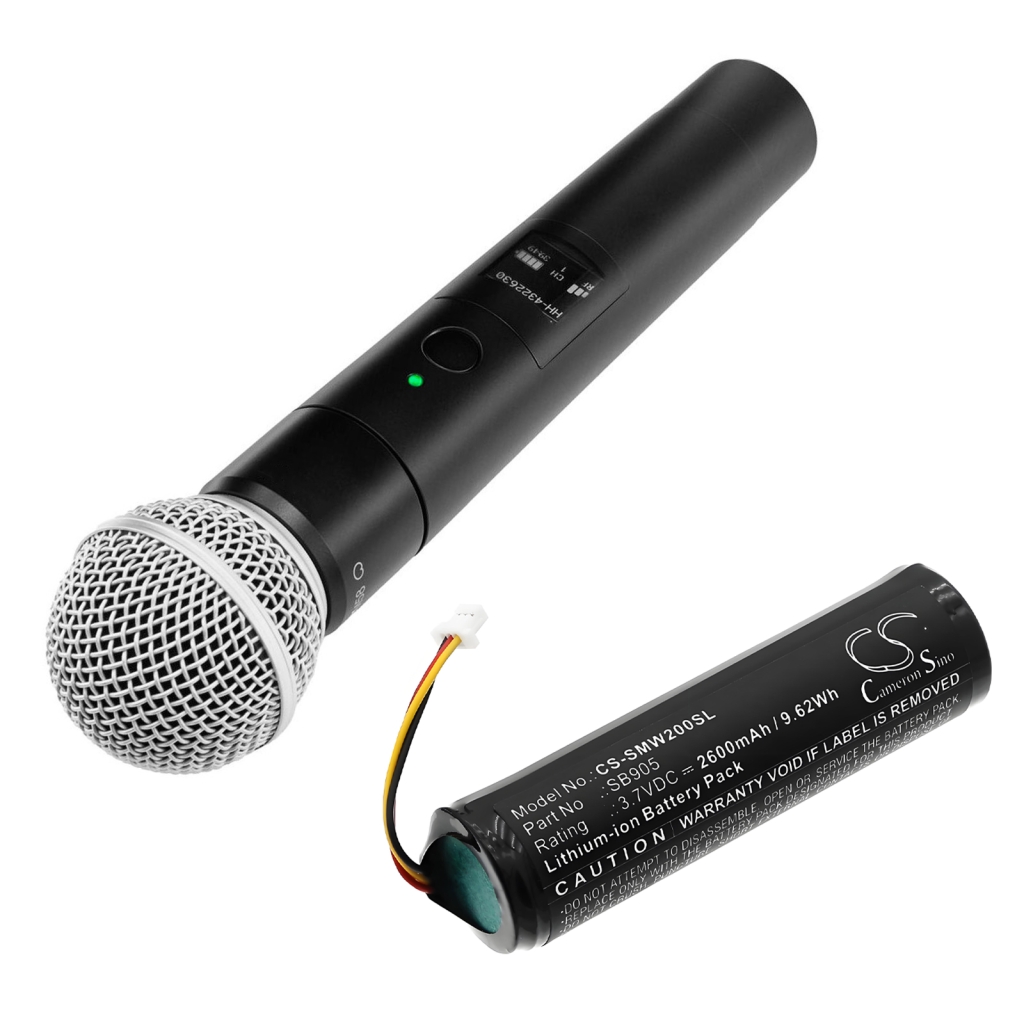 Audio device batteries Shure MXW2 Handheld Transmitter