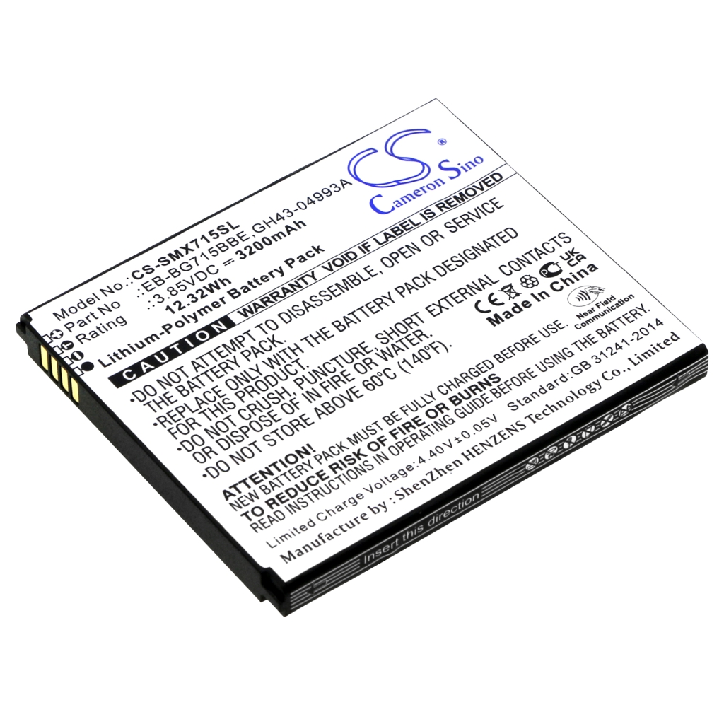 Baterías Sustituye EB-BG715BBE