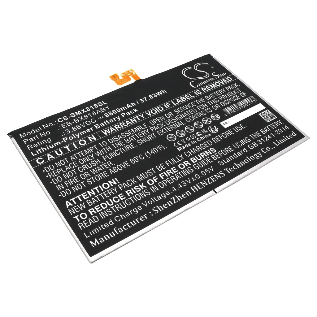 Batería de la tableta Samsung CS-SMX818SL