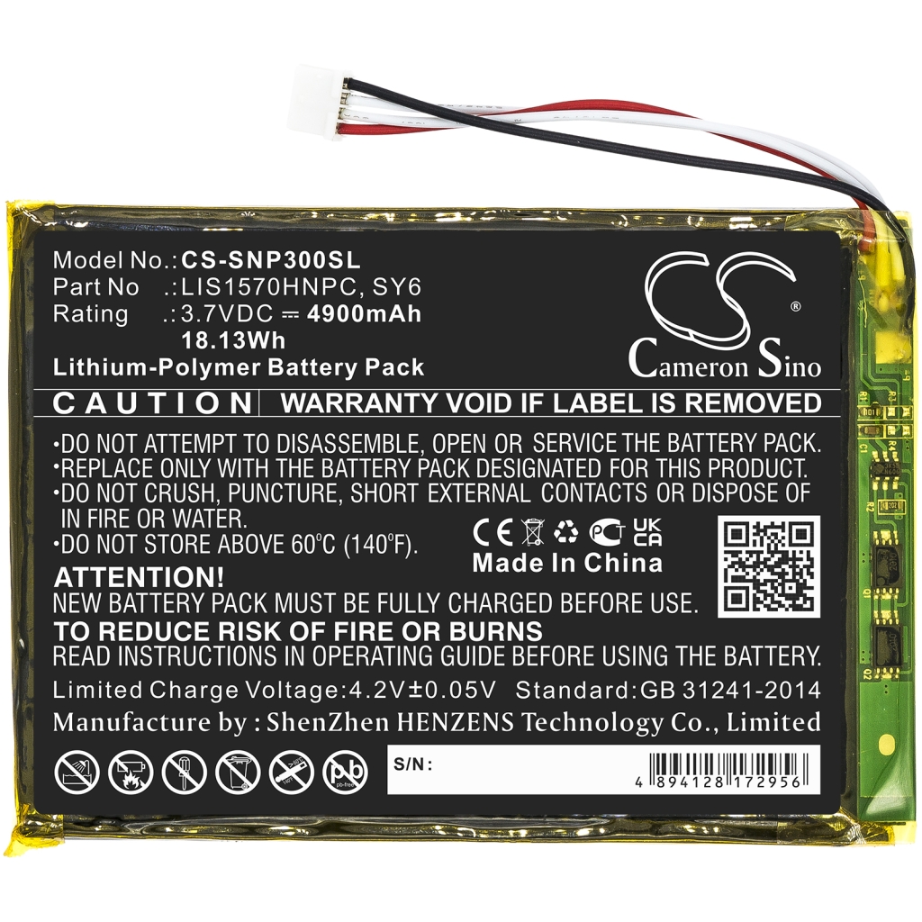 Batería del amplificador Sony CS-SNP300SL