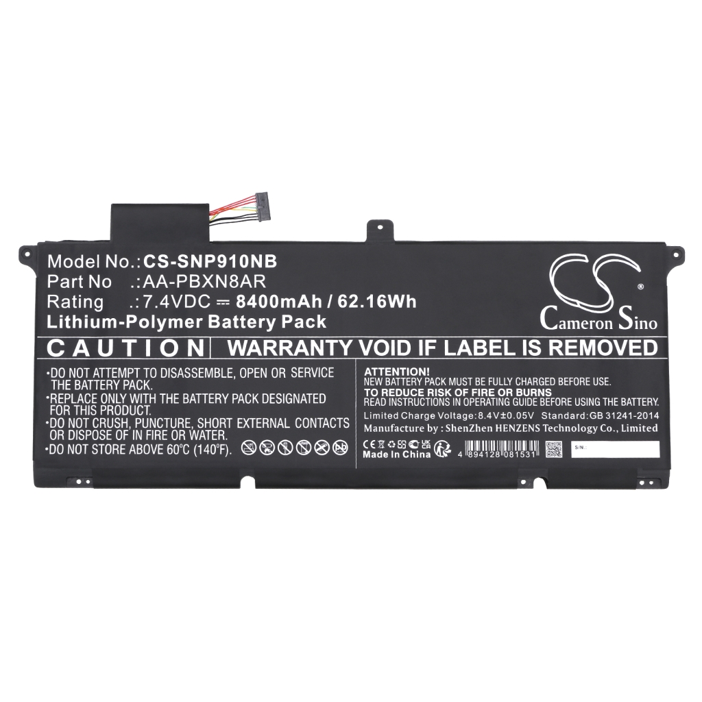 Batería para portátil Samsung CS-SNP910NB