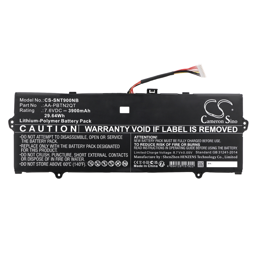 Batería para portátil Samsung CS-SNT900NB