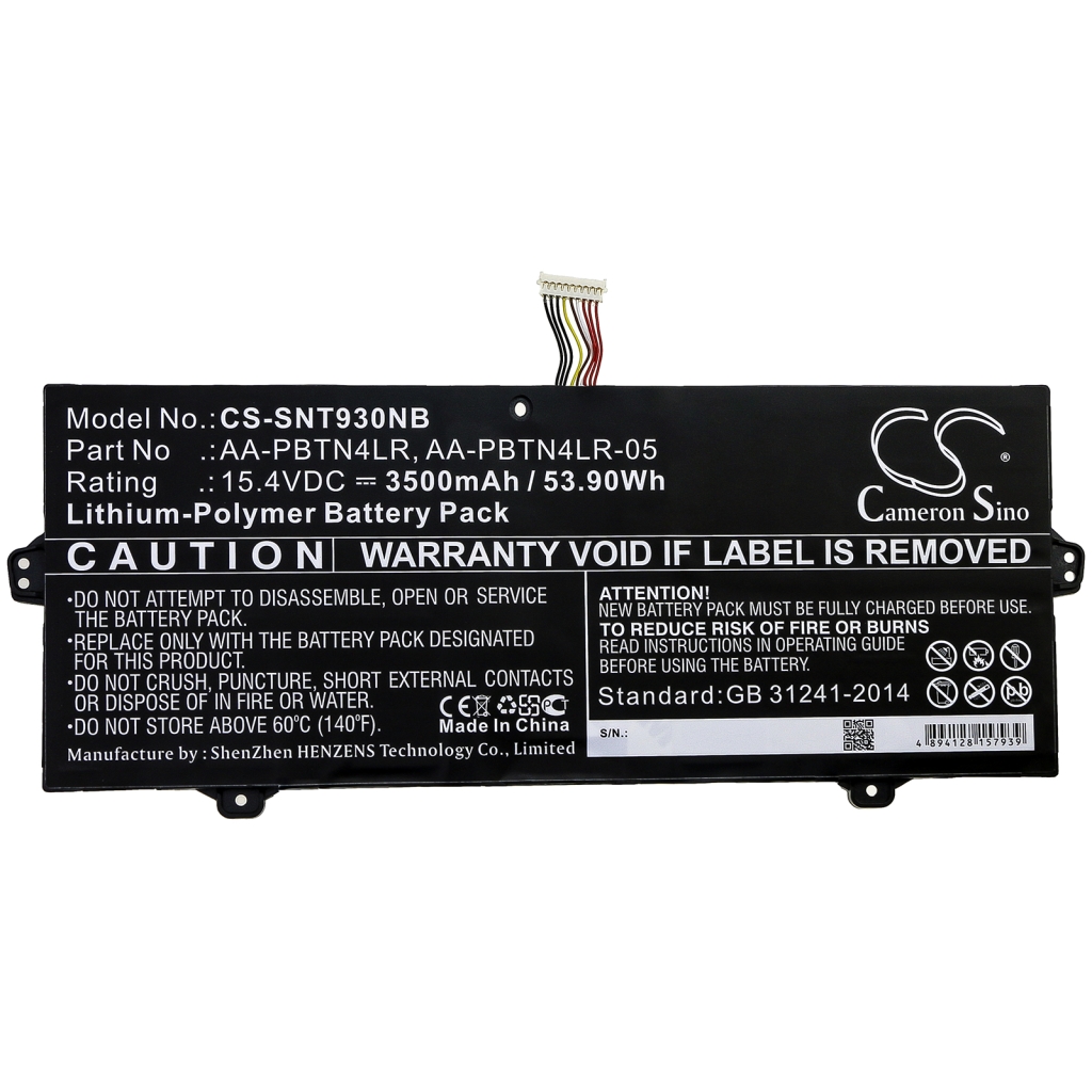 Batería para portátil Samsung CS-SNT930NB