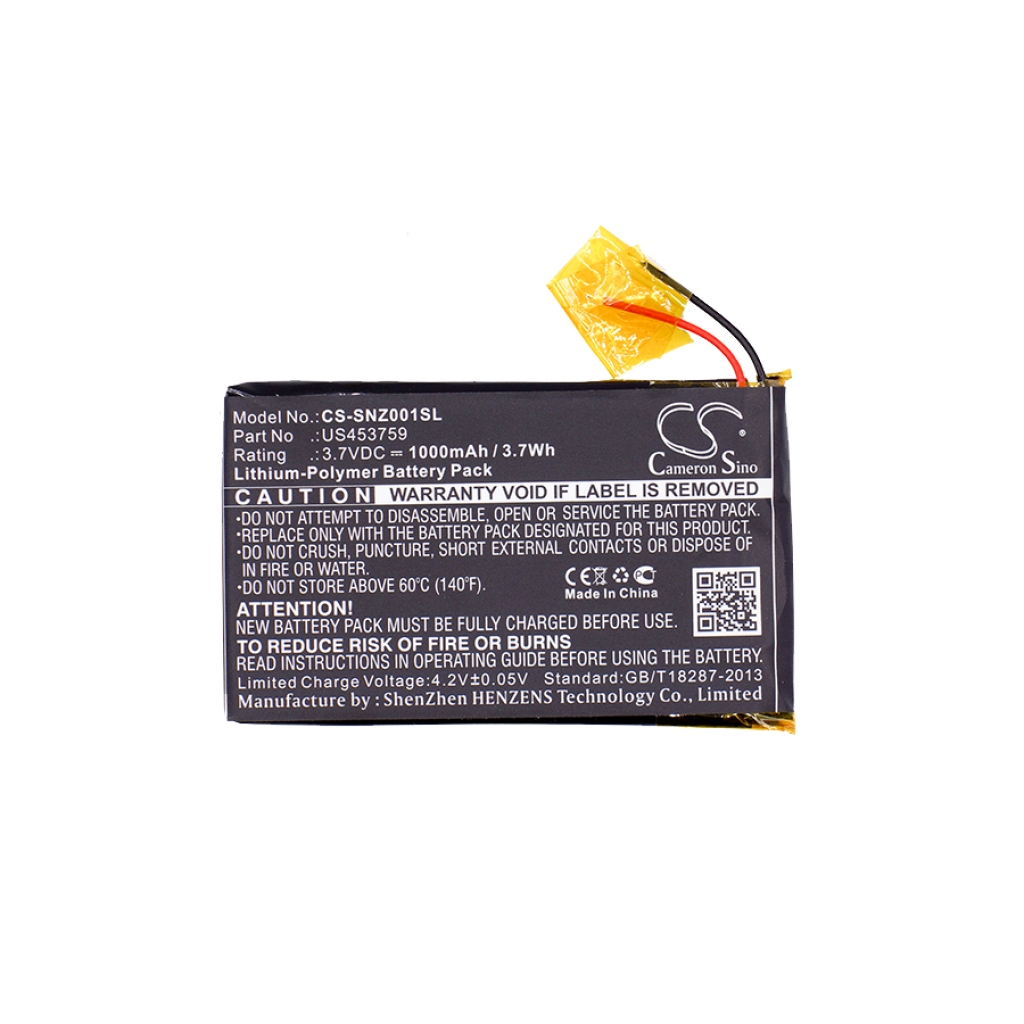 MP3, MP4, PMP Batería Sony CS-SNZ001SL