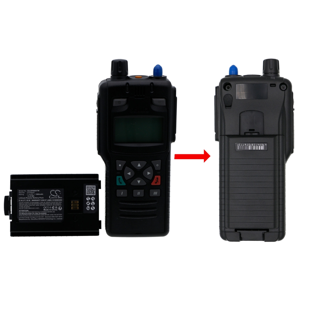 Batería de radio de dos vías Simoco-Sepura STP8080