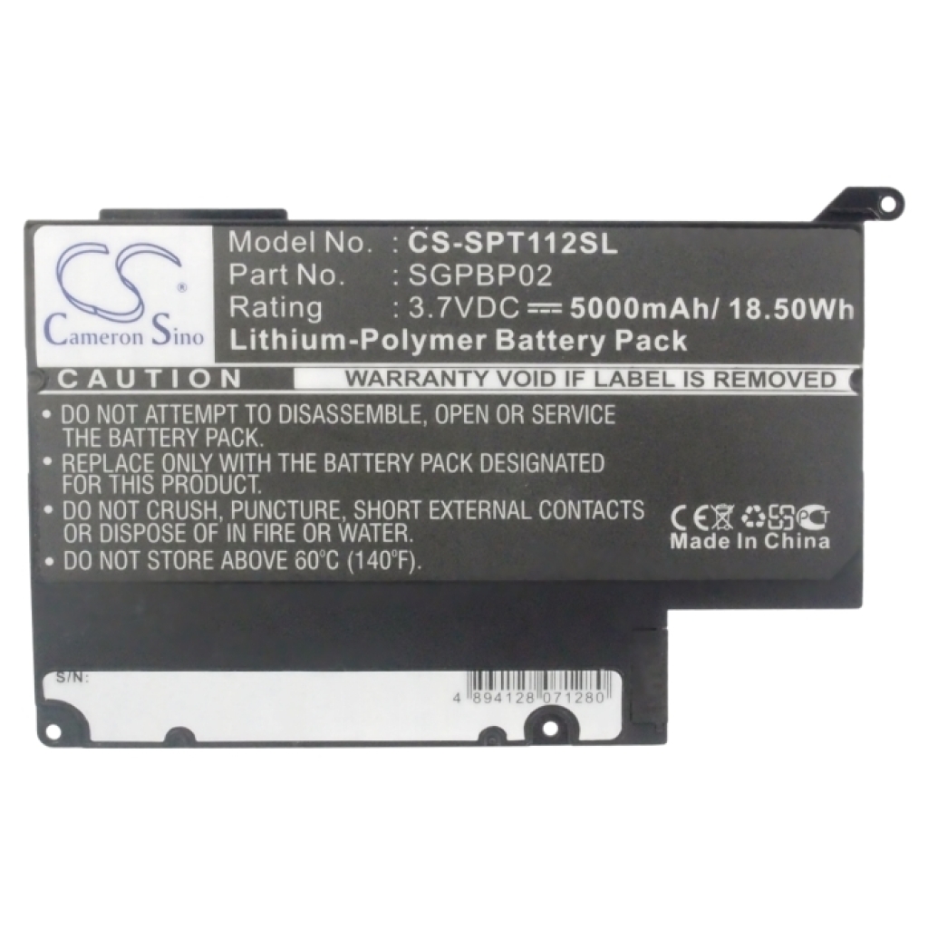 Batería de la tableta Sony CS-SPT112SL