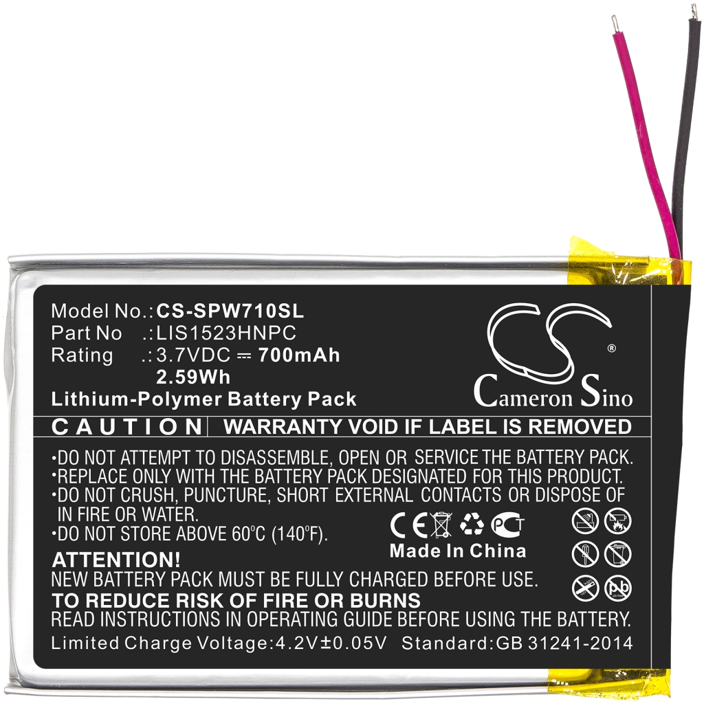 Batería para auriculares inalámbricos Sony CS-SPW710SL