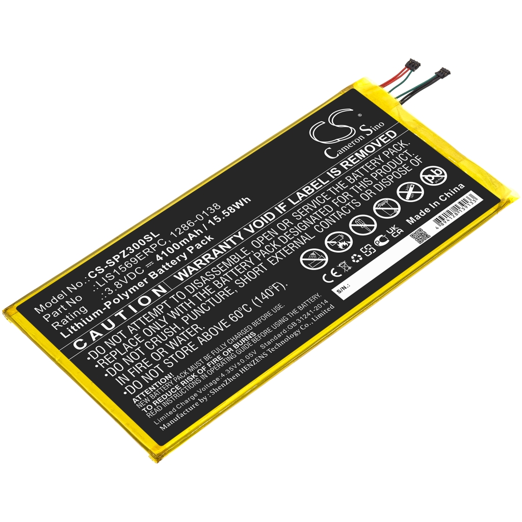 Batería de la tableta Sony CS-SPZ300SL