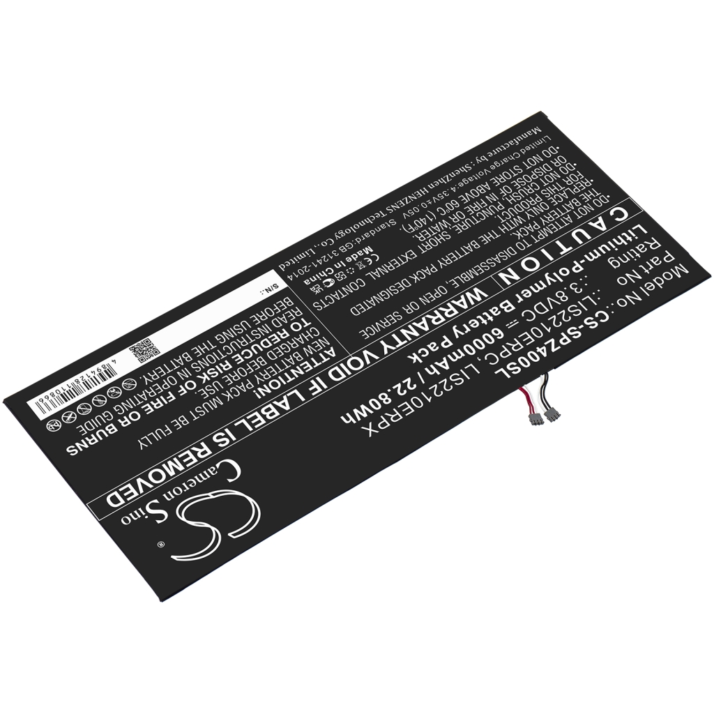 Batería de la tableta Sony CS-SPZ400SL
