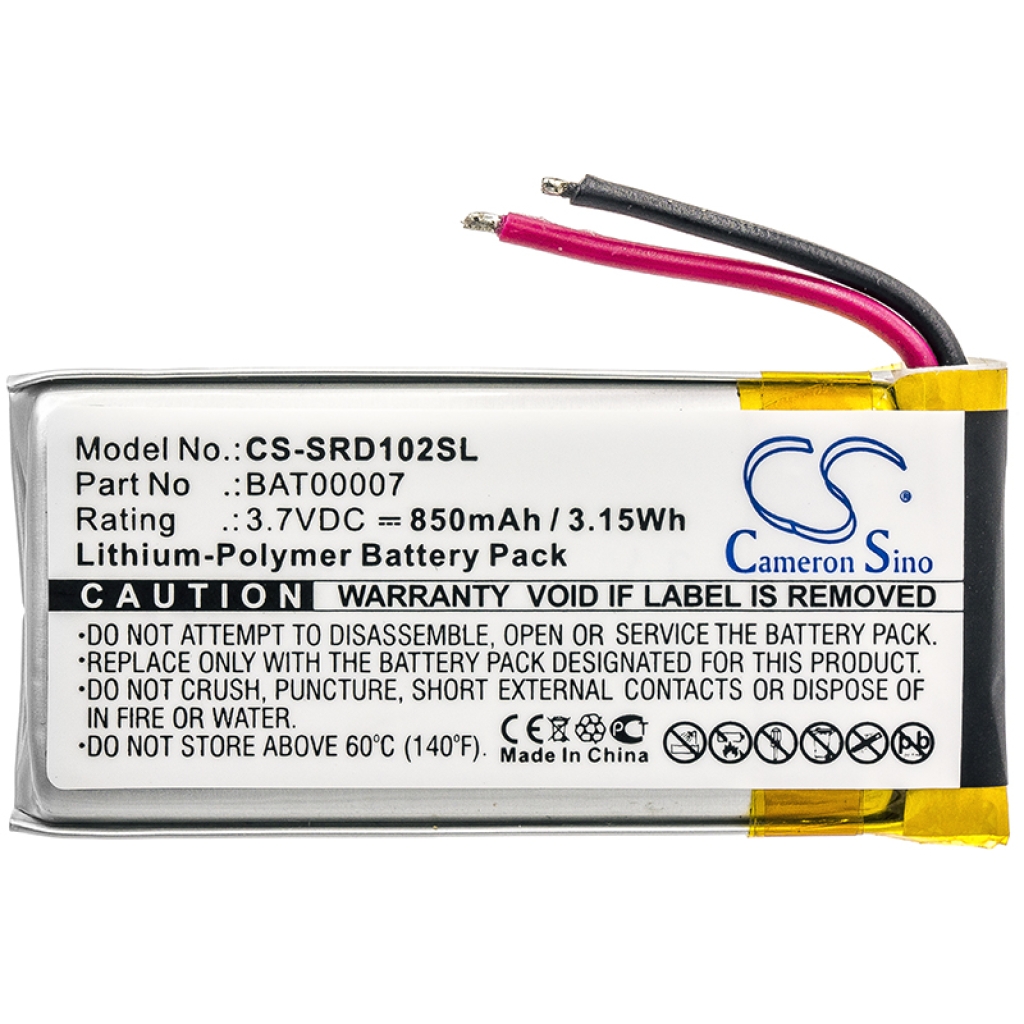 Batería para auriculares inalámbricos Cardo CS-SRD102SL