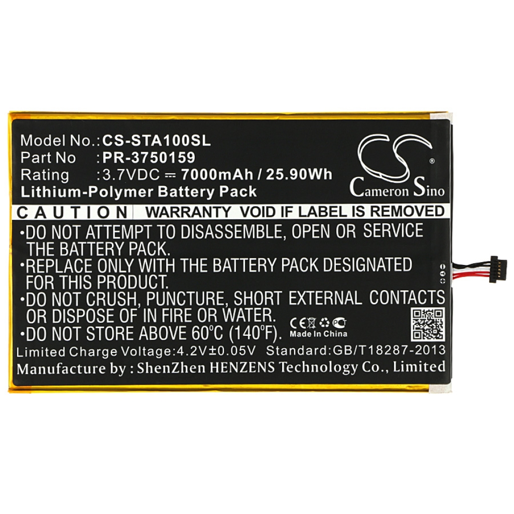 Batería de la tableta Insignia CS-STA100SL