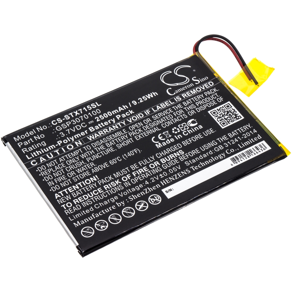 Batería de la tableta Smartab CS-STX715SL