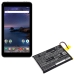 Batería de la tableta Smartab CS-STX715SL