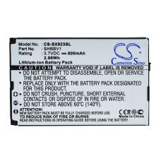 Reemplazo de batería compatible para Sharp SHBBV1