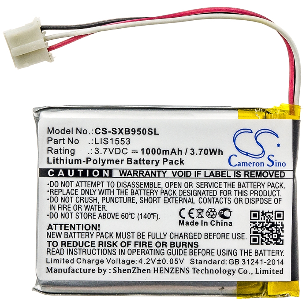 Batería para auriculares inalámbricos Sony CS-SXB950SL