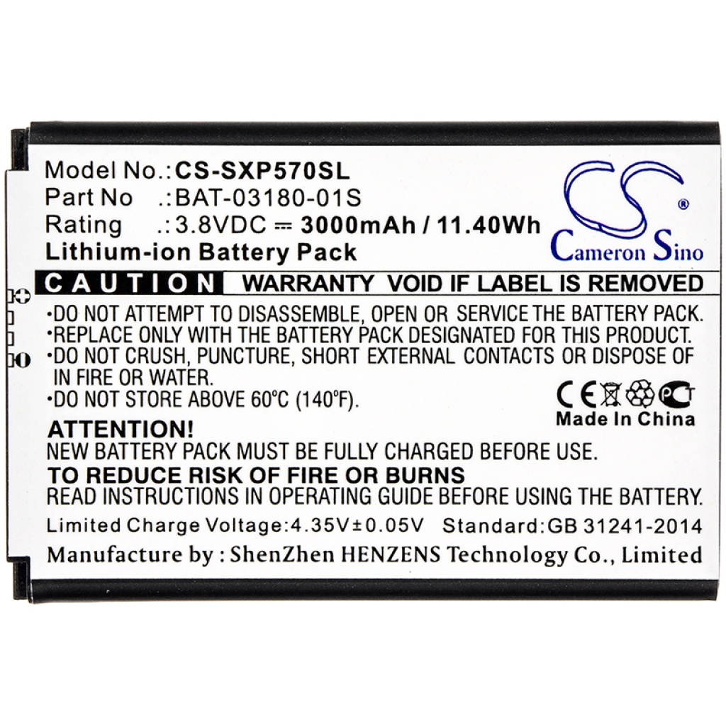 Batería del teléfono móvil Sonim CS-SXP570SL