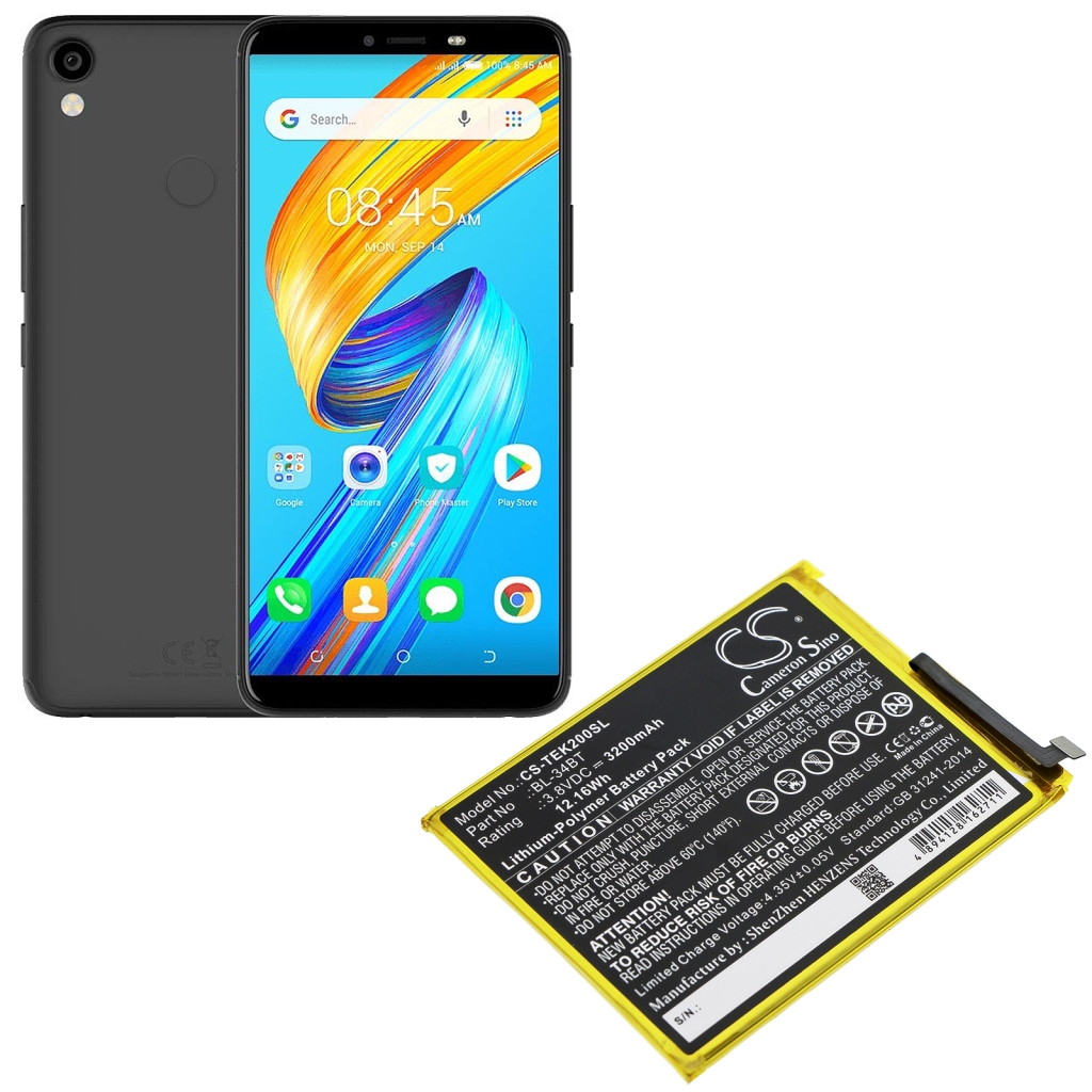 Batería del teléfono móvil Tecno CS-TEK200SL