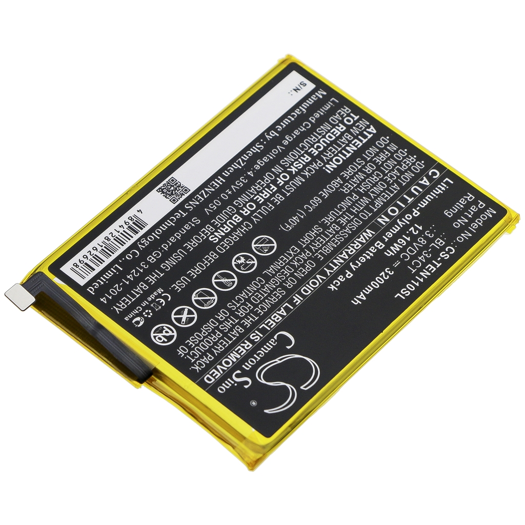 Batería del teléfono móvil Tecno CS-TEN110SL