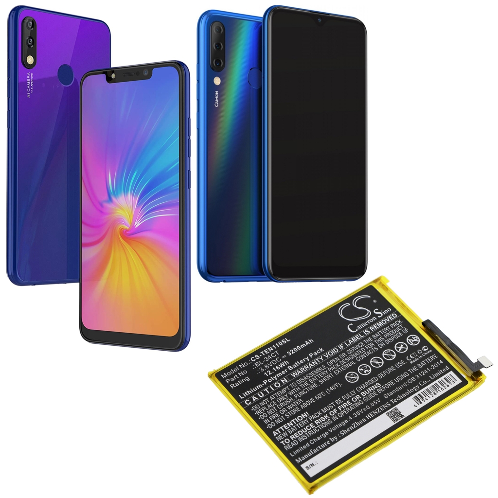 Batería del teléfono móvil Tecno CS-TEN110SL
