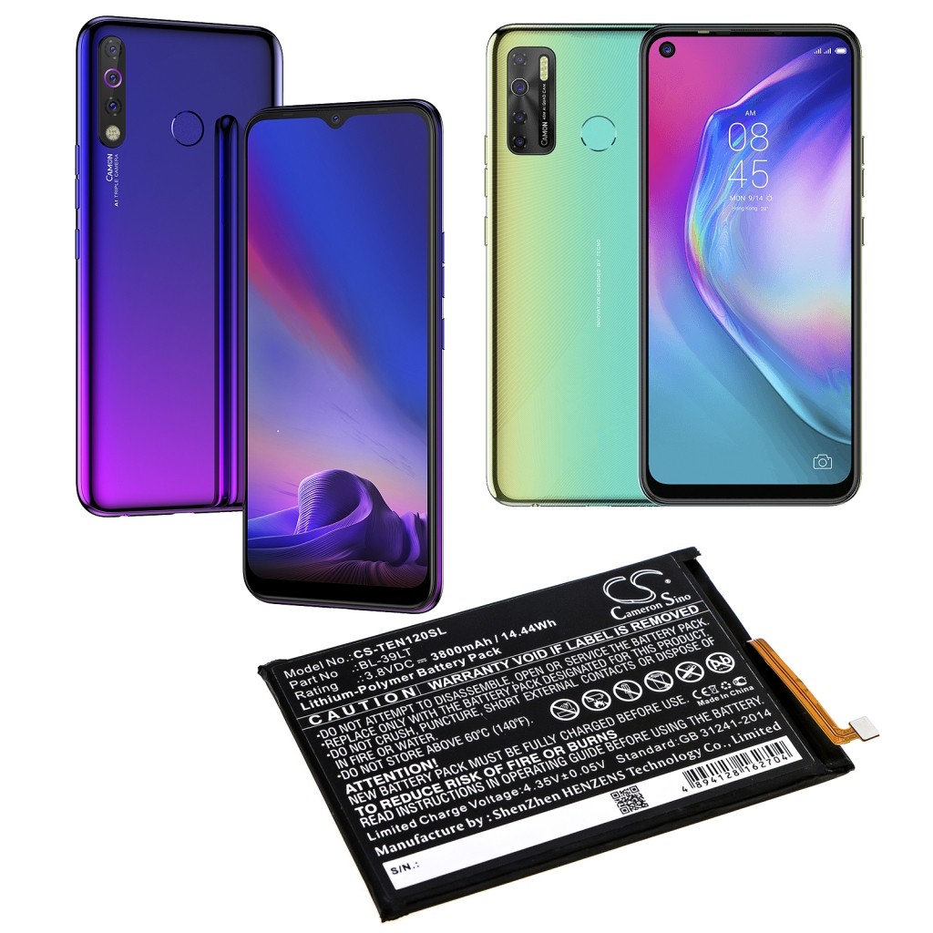 Batería del teléfono móvil Tecno CS-TEN120SL