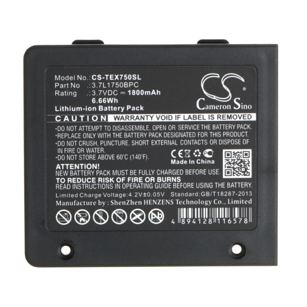 Batería para portátil Texas instruments CS-TEX750SL