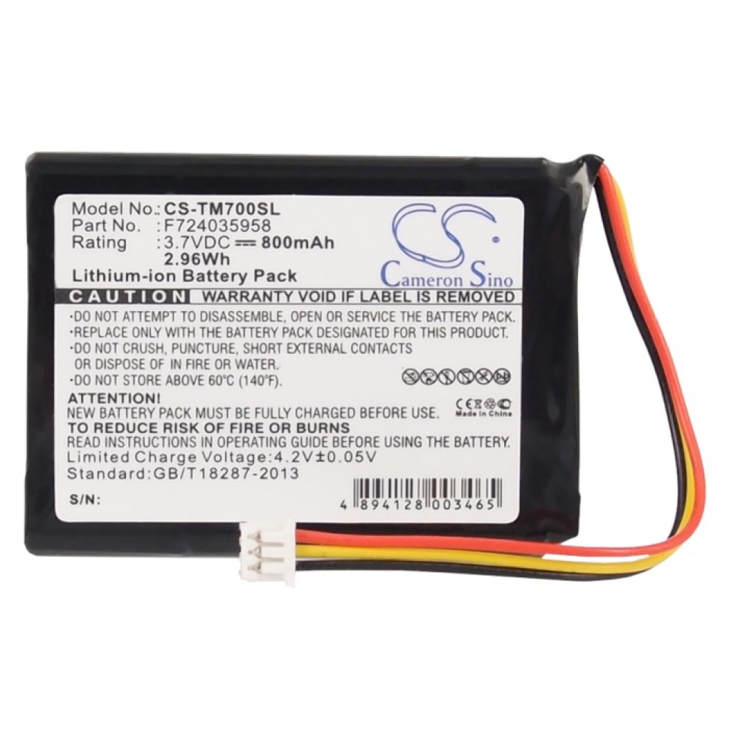 GPS, Batería del Navegador TomTom CS-TM700SL