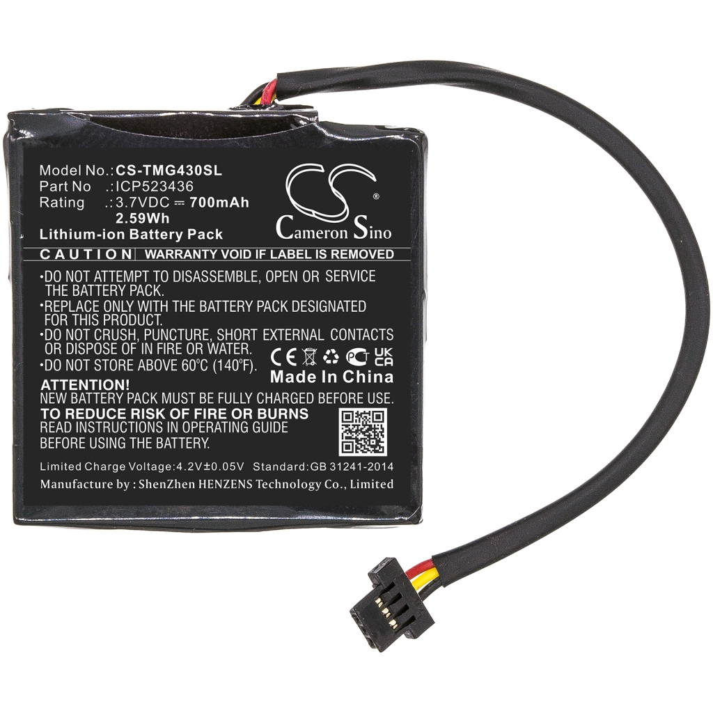 GPS, Batería del Navegador TomTom CS-TMG430SL