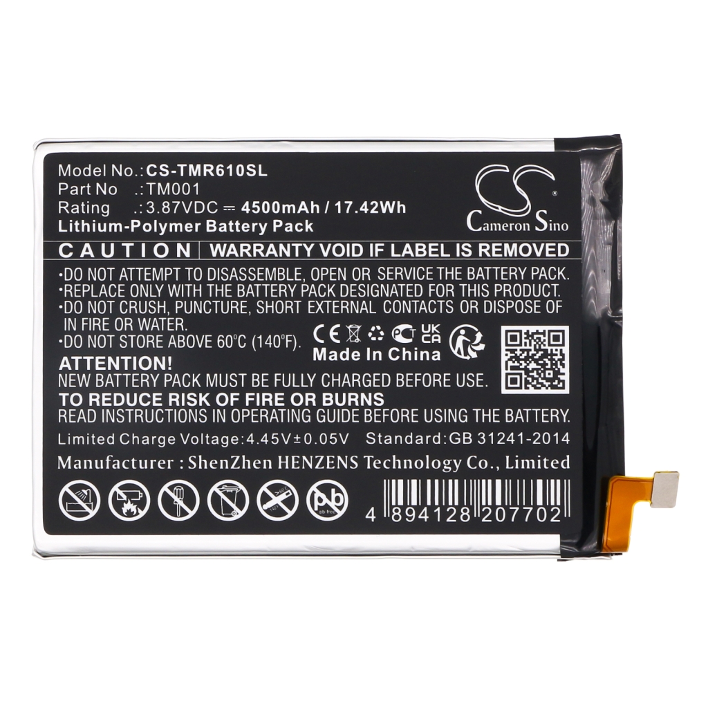 Batería del teléfono móvil T-Mobile CS-TMR610SL