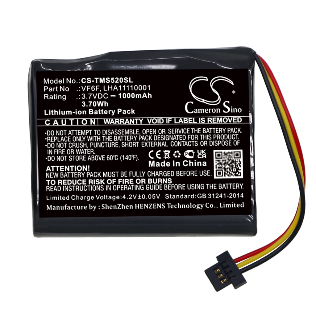 GPS, Batería del Navegador TomTom CS-TMS520SL