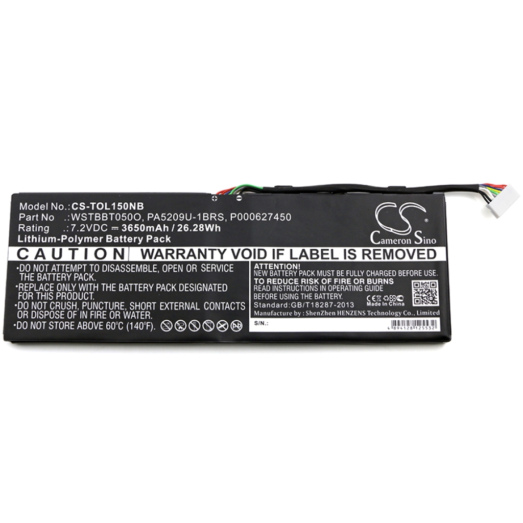 Batería para portátil Toshiba CS-TOL150NB