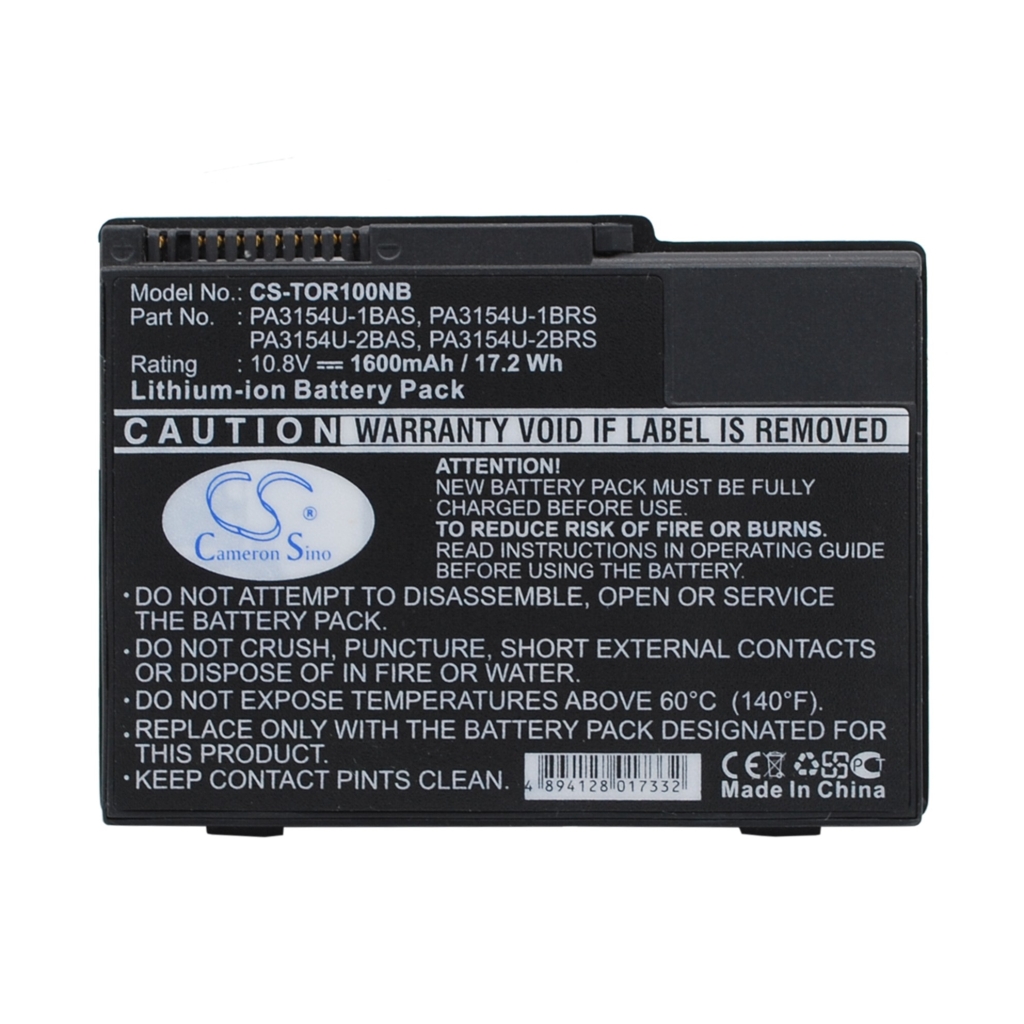 Batería para portátil Toshiba CS-TOR100NB