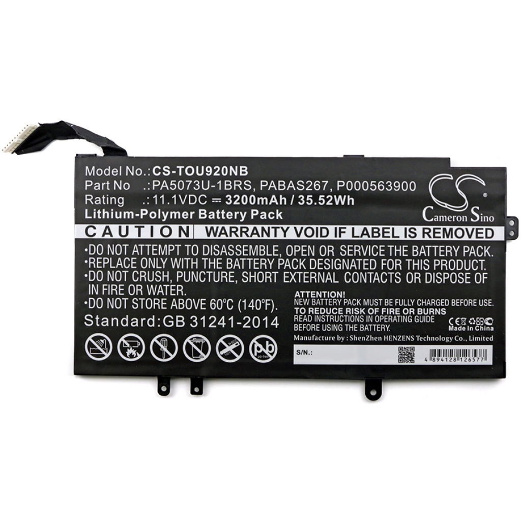 Batería para portátil Toshiba CS-TOU920NB