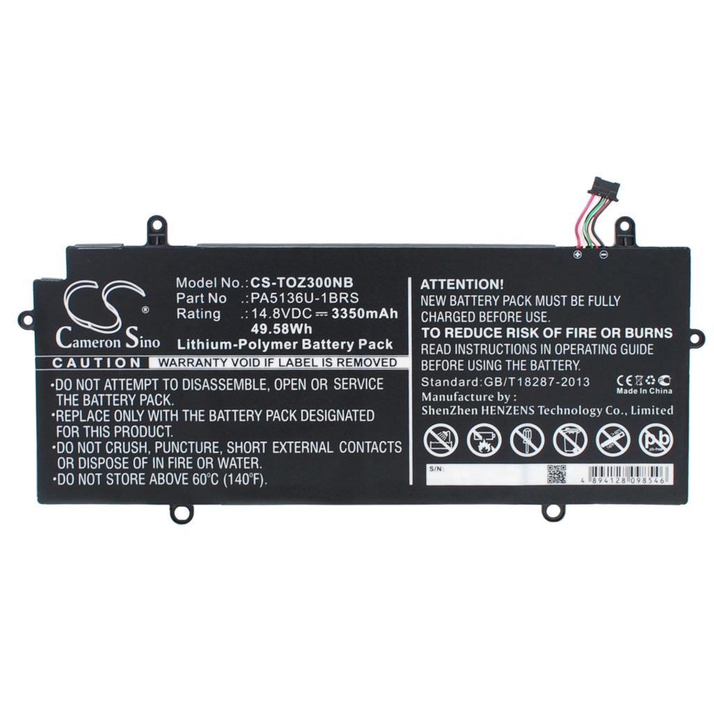 Batería para portátil Toshiba CS-TOZ300NB