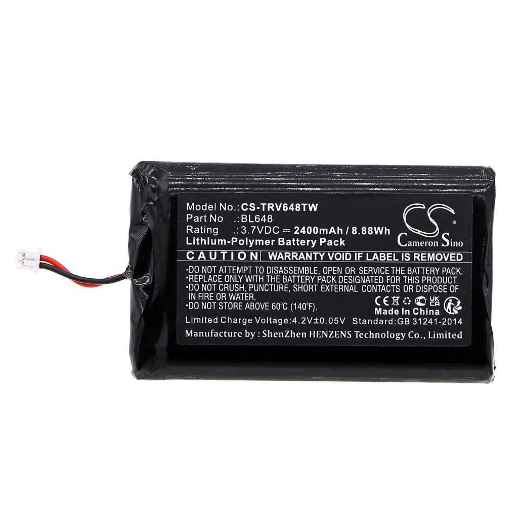 Batería de radio de dos vías Retevis CS-TRV648TW