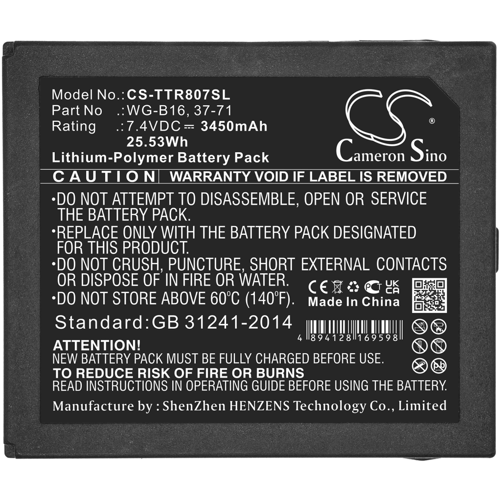 Batería para herramientas eléctricas Triplett CS-TTR807SL